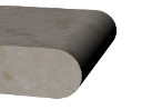 Radius velký oboustranný  (bullnose) (R větší než 5 mm)